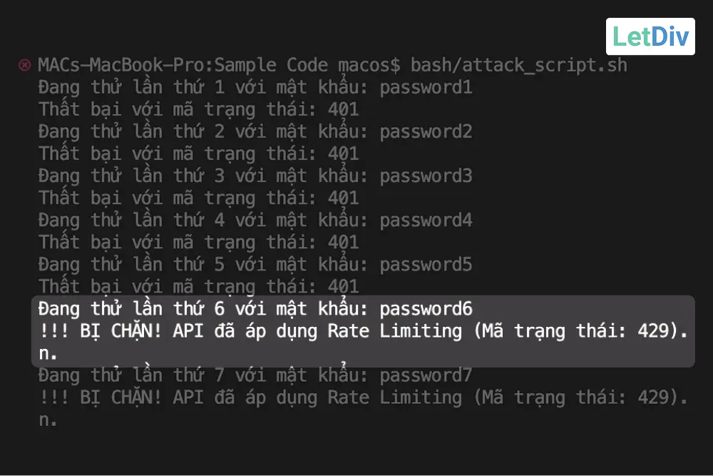 Kiểm tra rate limiting