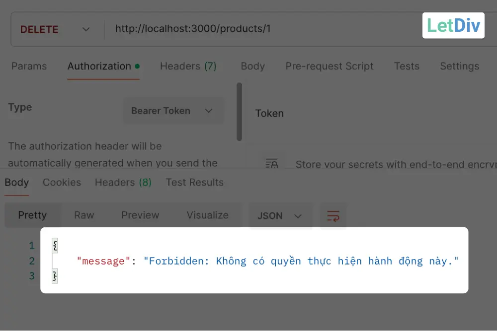 Lỗi Authorization